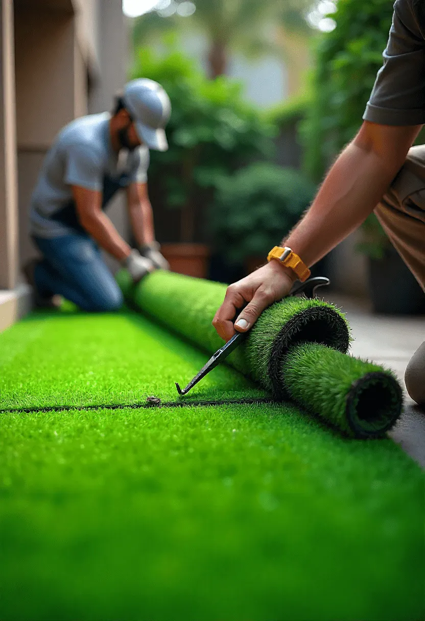 Grass Installation (Artificial Natural) in Kolkata)