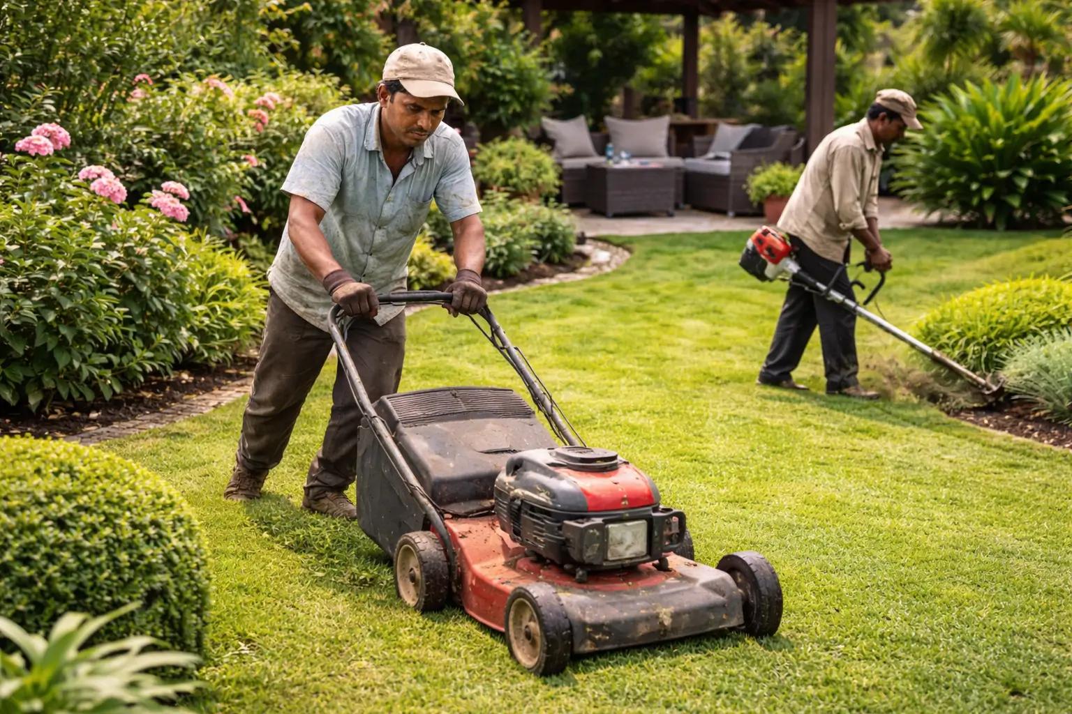 Lawn Maintenance in Behala, Kolkata, India