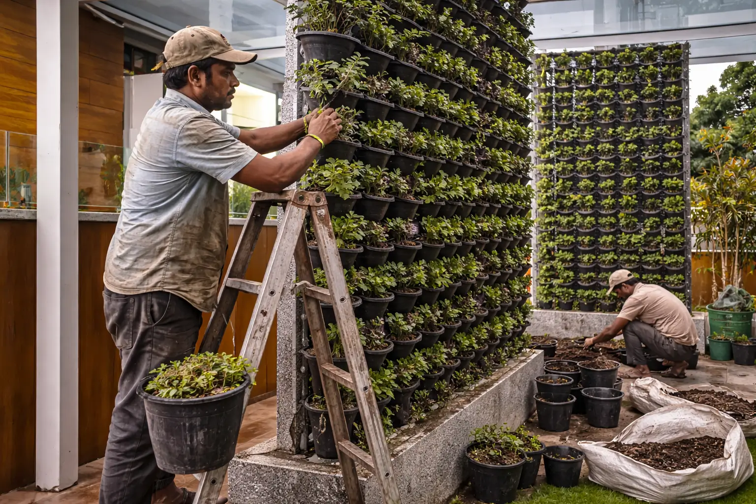 Vertical Garden in Behala,Kolkata,India